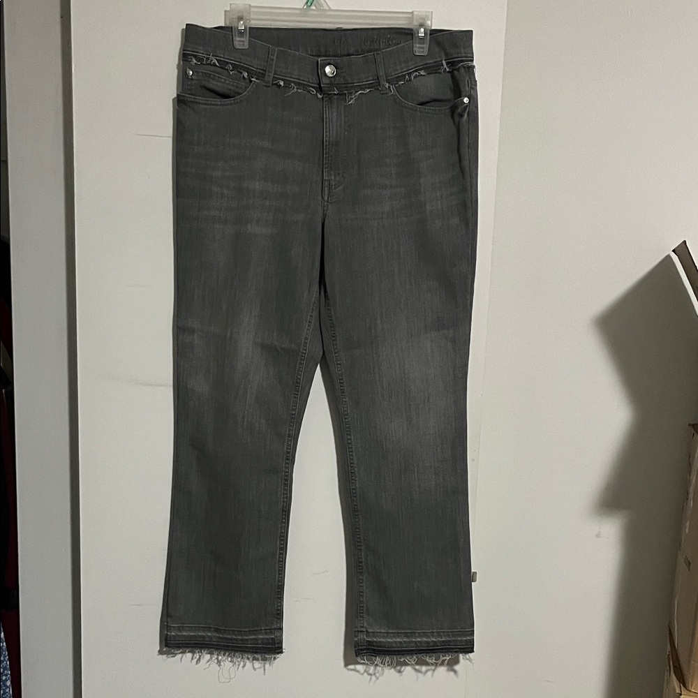 Escada Women's Charcoal Straight Leg Jeans